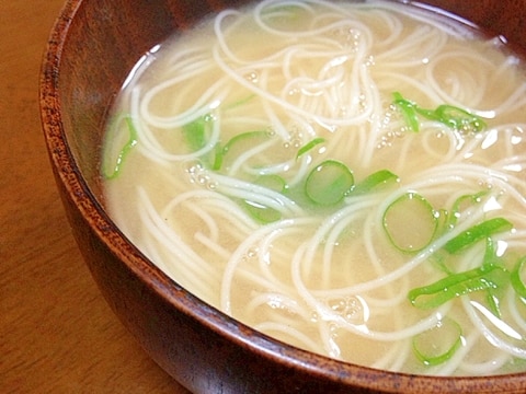 そうめんのお味噌汁